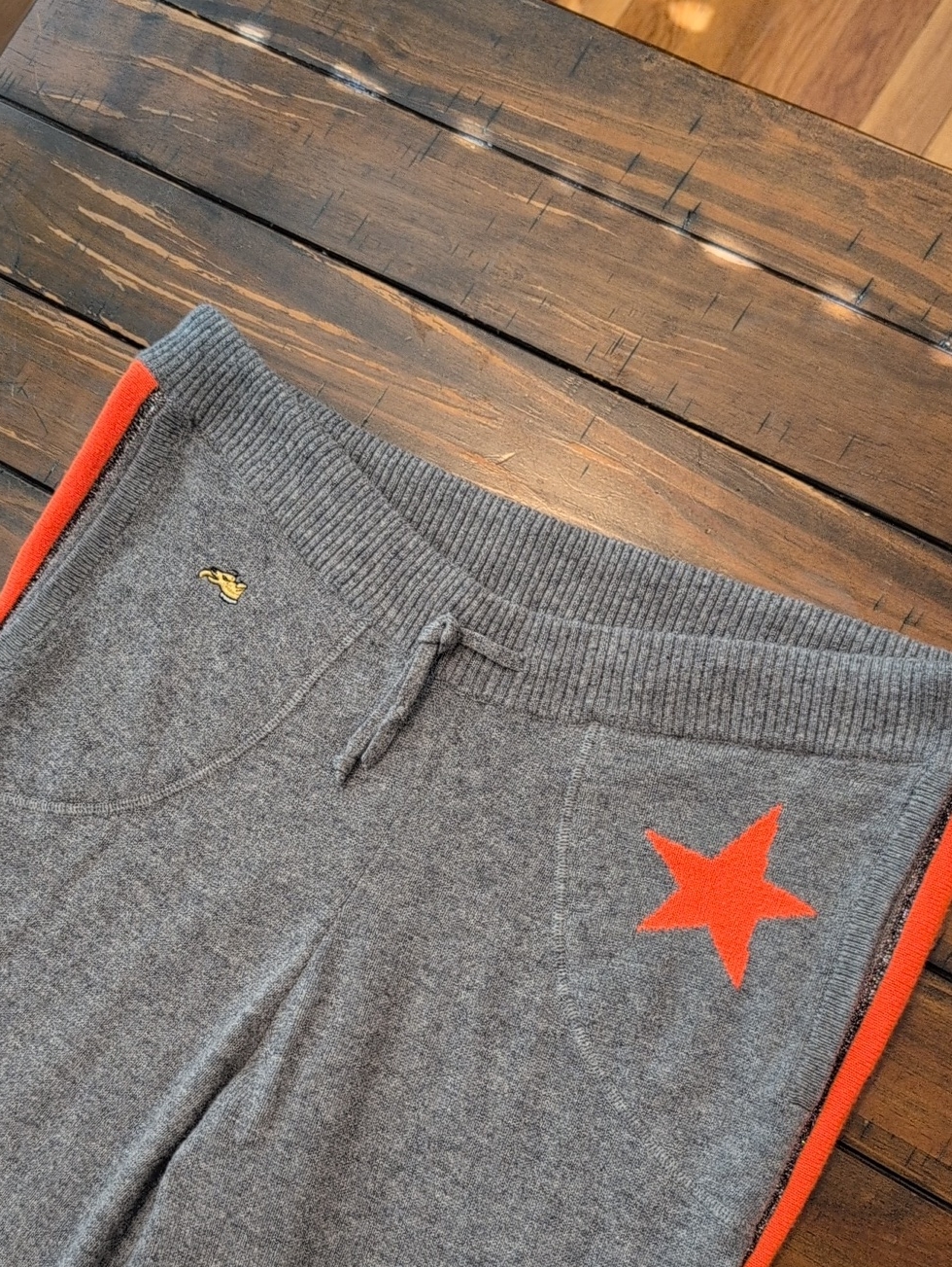 Bella Freud Billie Cashmere Track Pants Metallic Stripe Star — image 4 of 8